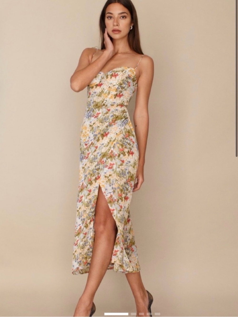 Reformation Kourtney Floral Midi Dress